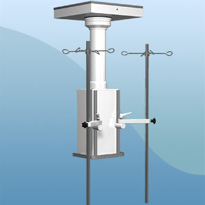 Colonnina di distribuzione a soffitto - 270 series  - Pneumatik Berlin - per terapia intensiva / per anestesia / ad altezza regolabile