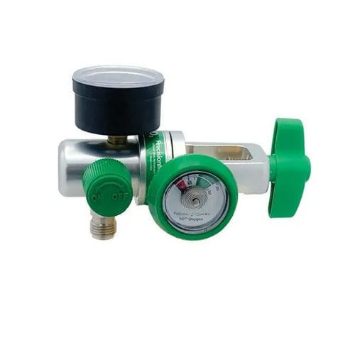 Regolatore di pressione di ossigeno - EasyGauge - Precision Medical - monostadio / portata regolabile