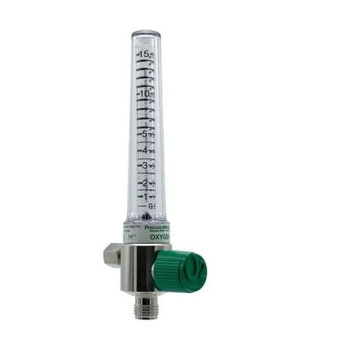 Flussometro ad area variabile - Chrome - Precision Medical - di ossigeno / per ospedali / a presa