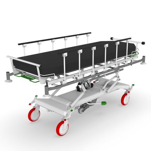 Barella con carrello da trasporto - URGENT TOP - PROMA REHA - elettrica / pieghevole / ripieghevole