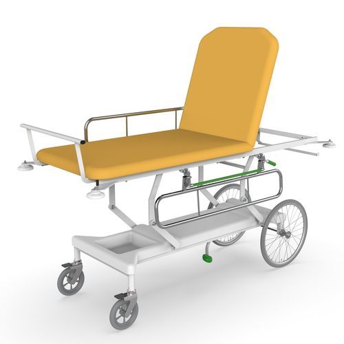 Barella con carrello da trasporto - PRESTO - PROMA REHA - idraulica / ad altezza regolabile / con schienale regolabile
