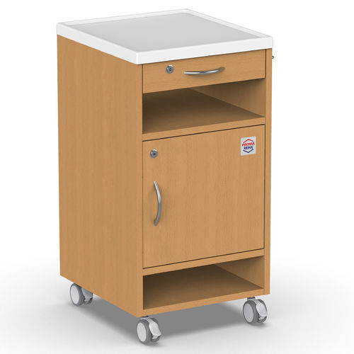 Comodino con rotelle - NS-2 - PROMA REHA - con armadietto / con cassetti