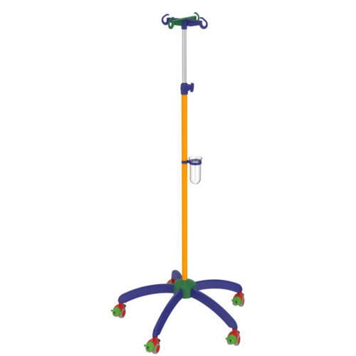 Asta portaflebo pediatrica - I-HA4130 - provita medical - con rotelle / 4 ganci / per letto