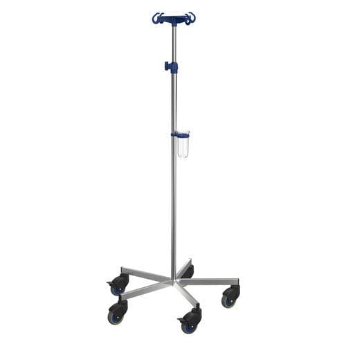 Asta portaflebo con rotelle - I-M12121 - provita medical - 4 ganci / in acciaio inossidabile / amagnetica