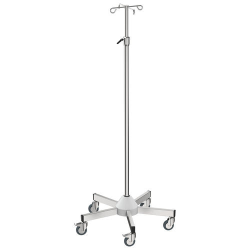 Asta portaflebo con rotelle - I-D03124 - provita medical - 4 ganci / per pompe-siringa / telescopica