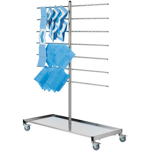 Carrello portabiancheria per sacchi puliti - Z2N09102 - provita medical - per sacchi sporchi / medico / con ripiano