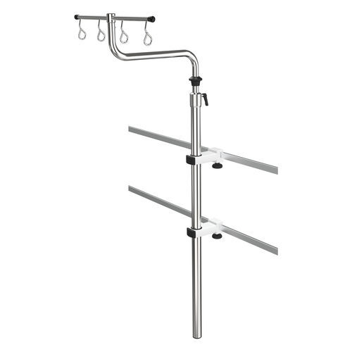 Asta Portaflebo Da Letto Gima - 4 Ganci In Acciaio Inossidabile Per Ospedale E Casa - Foto 13