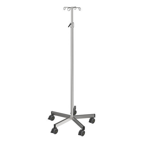 Asta portaflebo con rotelle - I-O23234 - provita medical - 4 ganci / in acciaio inossidabile / per letto