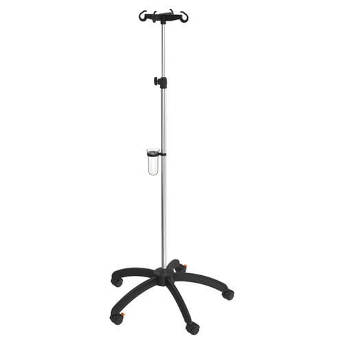 Asta portaflebo con rotelle - I-H21121 - provita medical - 4 ganci / per letto / ad altezza regolabile