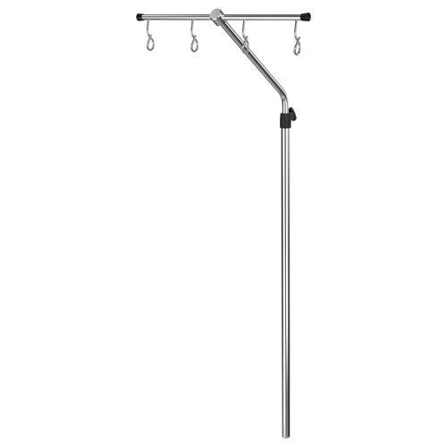 Asta portaflebo a muro - I2000572 - provita medical - su guida di scorrimento / 4 ganci / in acciaio inossidabile