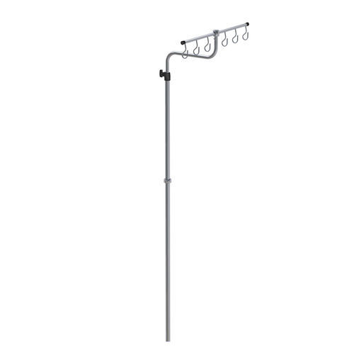 Asta portaflebo a muro - I2000562 - provita medical - su guida di scorrimento / 6 ganci / in acciaio inossidabile
