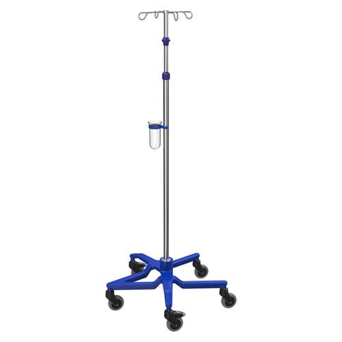 Asta portaflebo con rotelle - I-S12112 - provita medical - 4 ganci / in acciaio inossidabile / in alluminio