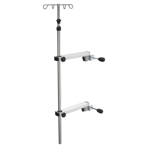 Asta portaflebo su guida di scorrimento - I9900312 - provita medical - 4 ganci / in acciaio inossidabile / in alluminio