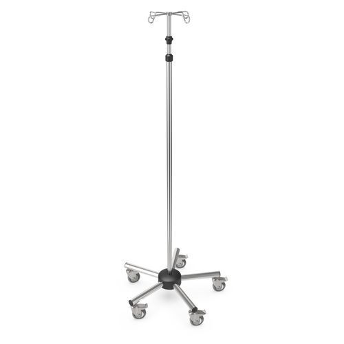 Asta portaflebo con rotelle - I-PRE014 - provita medical - 4 ganci / in acciaio inossidabile / ad altezza regolabile