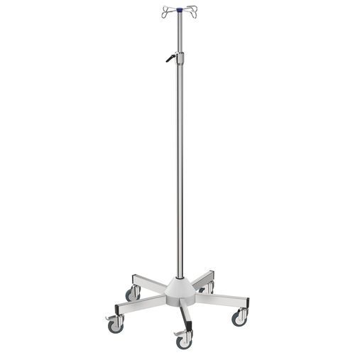Asta portaflebo con rotelle - I-D03123 - provita medical - 4 ganci / in acciaio inossidabile / ad altezza regolabile
