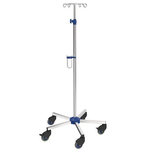 Asta portaflebo con rotelle - I-N12122 - provita medical - 4 ganci / in acciaio inossidabile / per letto