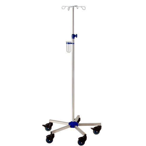 Asta portaflebo con rotelle - I-N12222 - provita medical - 4 ganci / in acciaio inossidabile / per letto