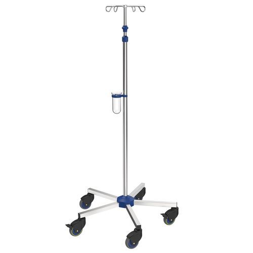 Asta portaflebo con rotelle - I-N12212 - provita medical - 4 ganci / telescopica / in acciaio inossidabile