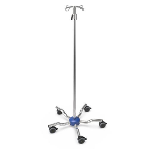 Asta portaflebo con rotelle - I-LOW003 - provita medical - 4 ganci / per carichi eccezionali / in acciaio inossidabile