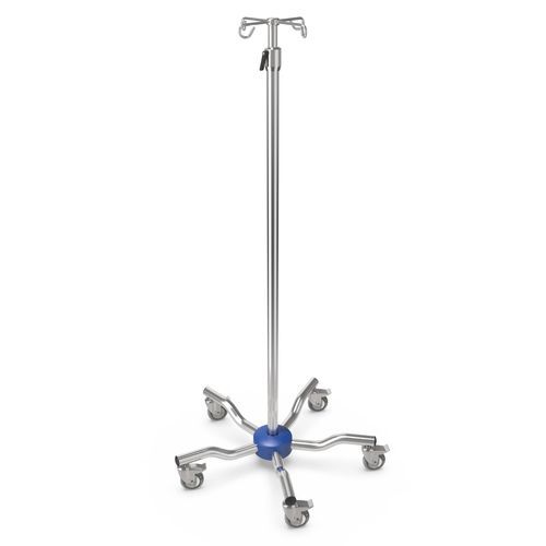 Asta portaflebo con rotelle - I-LOW013 - provita medical - 4 ganci / per carichi eccezionali / in acciaio inossidabile
