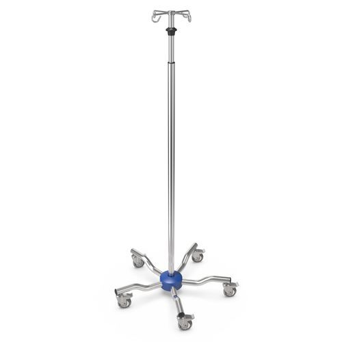 Asta portaflebo con rotelle - I-LOW014 - provita medical - 4 ganci / per carichi eccezionali / in acciaio inossidabile
