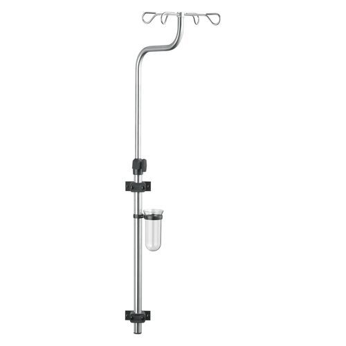 Asta portaflebo a muro - I-WAND01 - provita medical - 4 ganci / in acciaio inossidabile / in alluminio