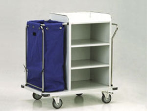 Carrello portabiancheria per sacchi puliti - 35302 A, 35302 B - Mega Andalan Kalasan - per sacchi sporchi / medico / con ripiano