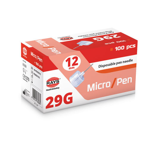 Ago per iniezione di insulina - 100-PEN29G12 - Rays  - sterile / penna / 29G