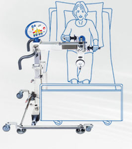 Pedalatore per esercizi braccia e gambe - MOTOmed letto2 - RECK-Technik - decubito dorsale