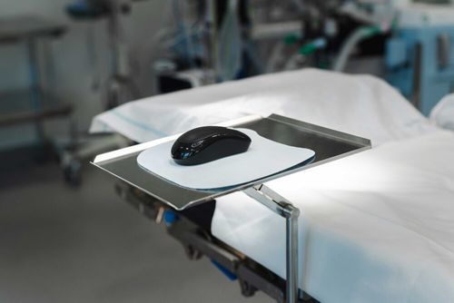 Tavolo portastrumenti su tavolo operatorio - 10-065 - Reison Medical - in acciaio inossidabile