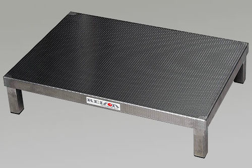 Predellino 1 gradino - 10-001 - Reison Medical - in acciaio inossidabile / per chirurgia / antiscivolo