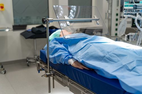 Paravento di protezione fisso - 10-316 - Reison Medical - di camera d'ospedale / traslucido / lavabile