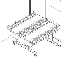 Trasportatore per dipartimento di sterilizzazione - Dual loader - Remeda - mobile