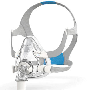 Maschera di ventilazione per terapia CPAP - AirFit™ F20 - ResMed Europe - in silicone / trasparente / regolabile
