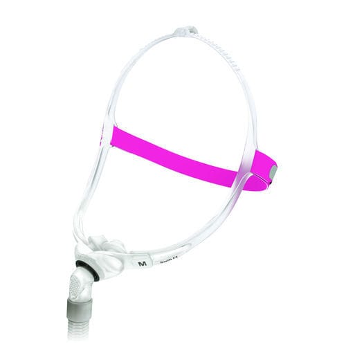 Maschera di ventilazione intranasale - Swift™ FX for Her - ResMed Europe - regolabile / trasparente