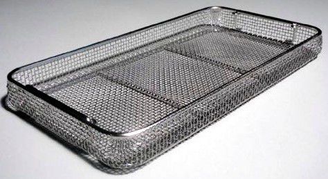 Cestello di sterilizzazione per strumenti - XX-Cleantec - RfQ-Medizintechnik - perforato / con griglia