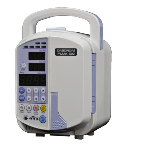 Pompa di perfusione a 1 via - FLUX 100 - RGB Medical Devices - volumetrica / portatile