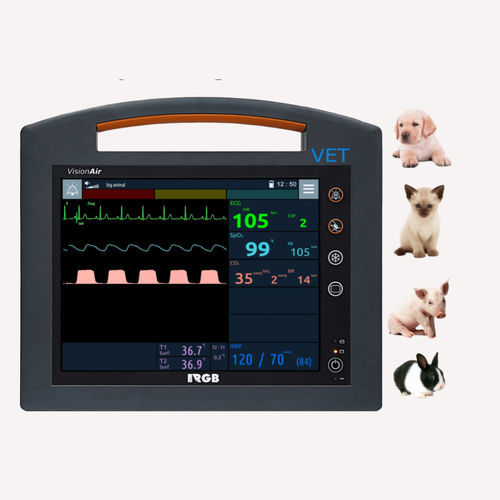Monitor multiparametrico portatile - VisionAir VET - RGB Medical Devices - ECG / RESP / TEMP