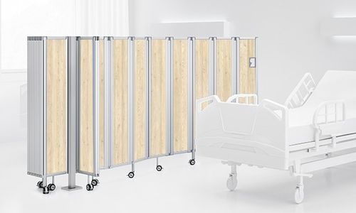 Paravento medicale pieghevole - RFW - Ropimex R. Opel  - di camera d'ospedale / traslucido / in acciaio inossidabile