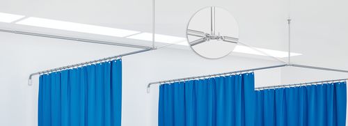 Paravento medicale telescopico - RTH - Ropimex R. Opel  - lavabile / antibatterico / regolabile