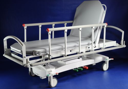 Barella con carrello da trasporto - GOLEM EME - RQL - GOLEM tables - idraulica / ad altezza regolabile / 2 sezioni