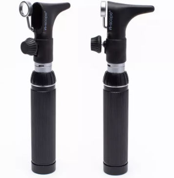 Otoscopio per adulti - ri-scope® F.O. - Rudolf Riester  - pediatrico / dritto / con speculum