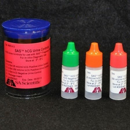 Kit di reagenti di HCG - 087413 - SA Scientific - in soluzione / per campioni di urina / di controllo qualità