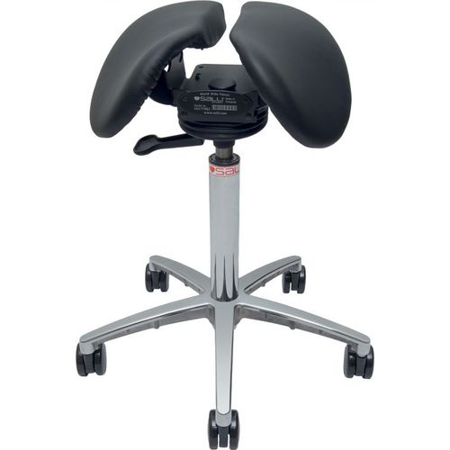 Sgabello per ambulatorio - SWING - Salli Systems - ad altezza regolabile / con rotelle / a forma di sella