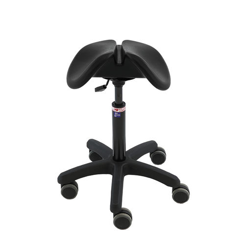 Sgabello per ambulatorio - SLIM BASIC - Salli Systems - ad altezza regolabile / con rotelle / a forma di sella