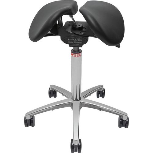 Sgabello per ambulatorio - TRIPLEFIT - Salli Systems - ad altezza regolabile / con rotelle / a forma di sella