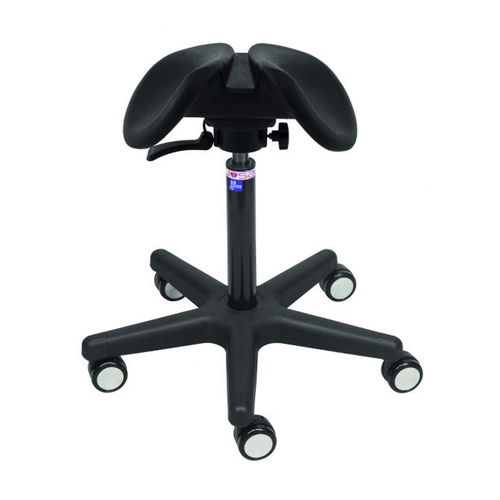 Sgabello per ambulatorio - LIGHT SWING - Salli Systems - ad altezza regolabile / con rotelle / a forma di sella