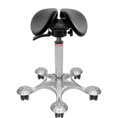 Sgabello per ambulatorio - SMALL SWINGFIT - Salli Systems - ad altezza regolabile / con rotelle / a forma di sella
