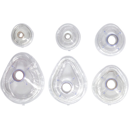 Maschera per anestesia senza lattice - 7-980 series - SunMed - monouso / trasparente