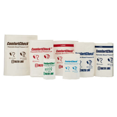 Bracciale per controllo di pressione arteriosa - ComfortCheck™ - SunMed - senza lattice / in tessuto / monouso